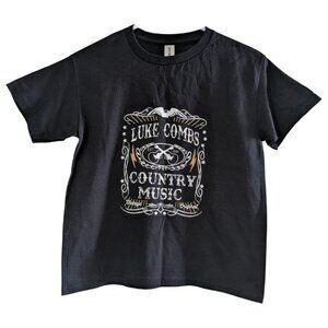 Luke Combs Youth Country Music T-Shirt, Size Small, NWOT, Gildan, Cotton